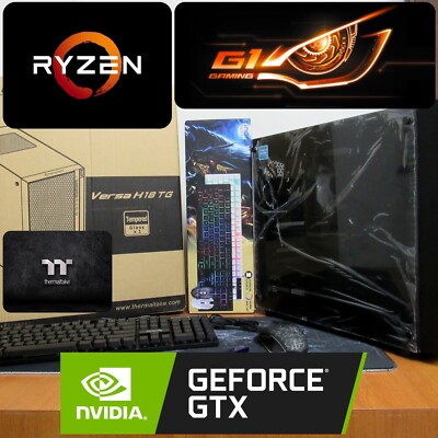Ryzen 5 Thermaltake Mini Tower w/16 GB RAM, GeForce GTX 1070 and 1TB (NVMe) SSD