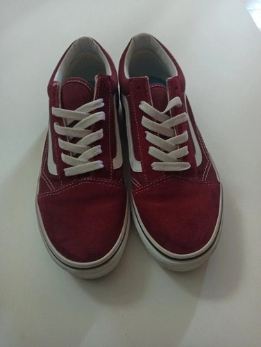 Vans Off the Wall, 38, en buen estado, rojo, burdeos, coral, skate - Imagen 2 de 4