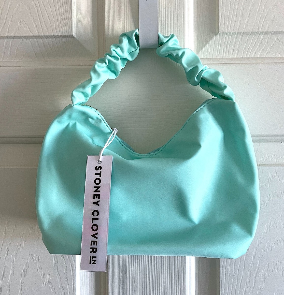 NWT NEW STONEY CLOVER LANE CLASSIC SCRUNCH HANDLE BAG COTTON  display picture 2