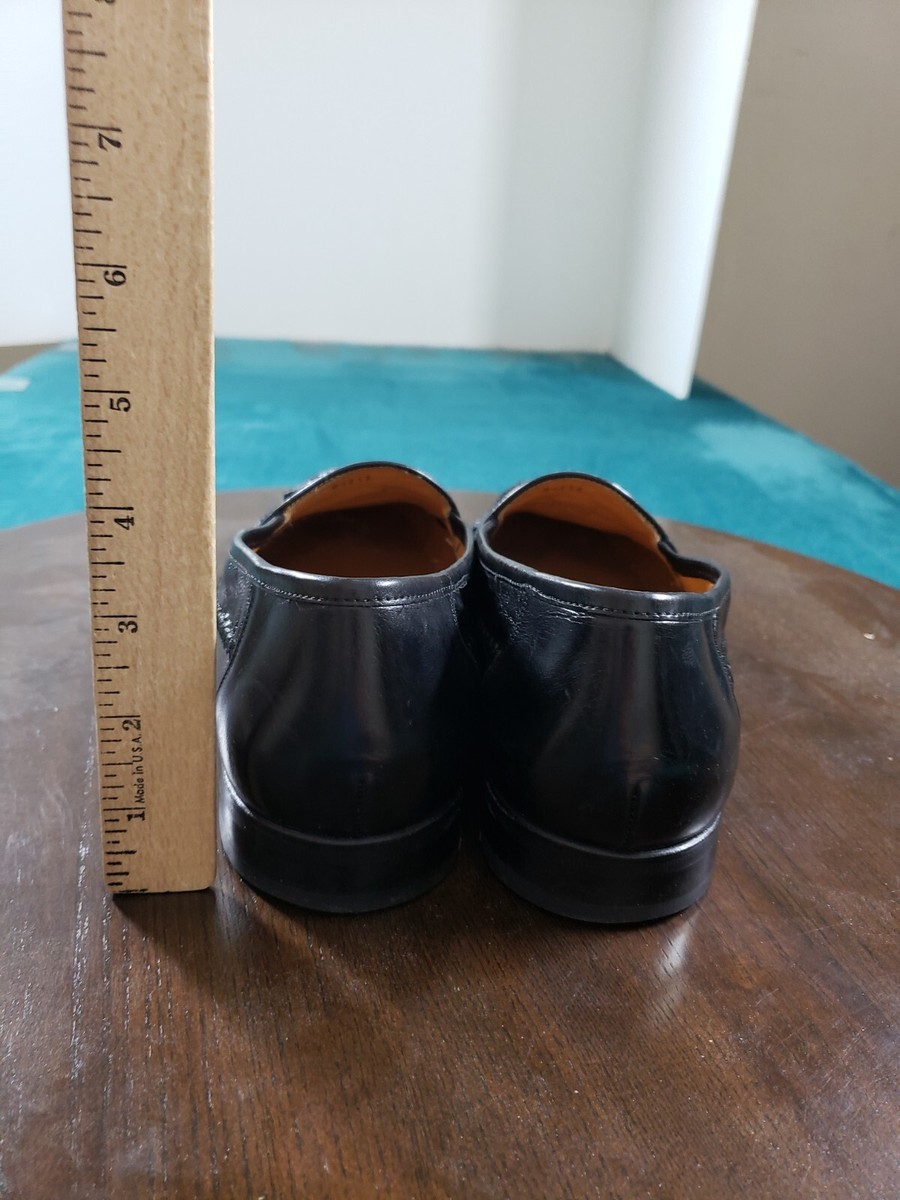 Paolo De Marco Loafers Sz 9 Mens Black Slip On Leather  display picture 1