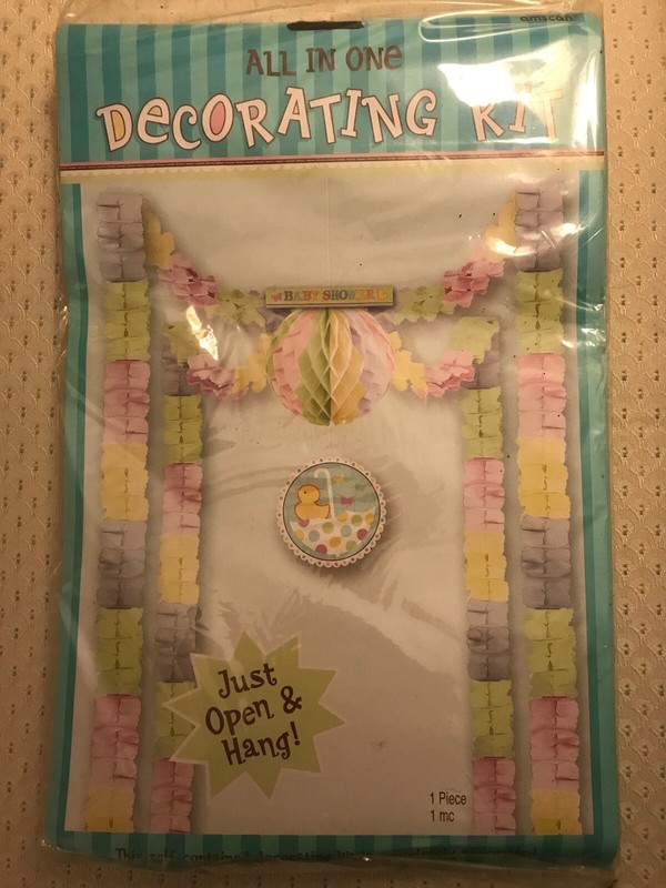 All In One Decorating Kit for a Baby Shower! ***NEW*** in Opened Packaging