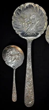 KIRK REPOUSSE STERLING SILVER SET OF THE TWO DIFFERENT LENGTHS OF BERRY/BON BON