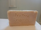 3 BARS TEA TREE CASTOR OIL GOAT MILK SOAP HAPPY GOAT CREAMERY PURE ESSENTIAL OIL — photo 3