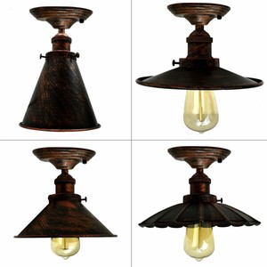 Red Ceiling Light Shades Uk - Large Orange Ceiling Pendant Light Shade on Bronze Frame : Nice looking shade, comes in 2 pieces, the velcro shade and the shade frame but is easy enough to attach.