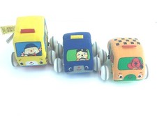 Melissa  Doug Pull-Back Vehicles, Soft Baby and Toddler Toy Set 3 Cars