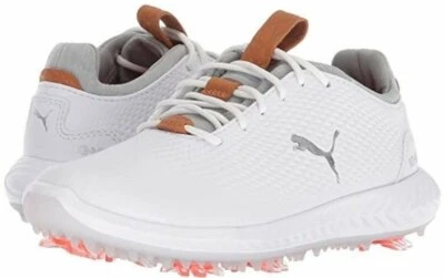 Puma Ignite Leather Golfschuhe / weiß / Herren Leder / UVP: 179,95 € *Sale -55%