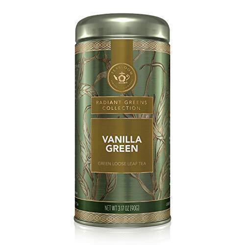 Teabloom Organic Green Tea, Vanilla Green Loose Leaf Tea, Natural Ingredients,
