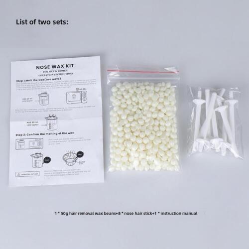 Nose Ear Hair Removal Wax Kit Painless & Easy Mens Nasal Waxing Strip Remover - Picture 4 of 14