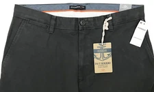 Men's DOCKERS Gray Twill Cotton Chino Pants 34x34 Classic Fit Flat Front NWT NEW