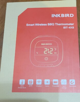 Inkbird IBT-4XS Bluetooth Wireless Grill BBQ Thermometer for Grilling w/ 4 Probe