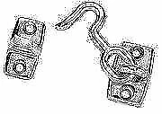 Seachoice Chrome Plated Zinc Cabin Door Hook #8 Fastener 1-3/4 In L 36211