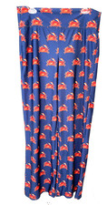 Spunk Wear Wide Leg Palazzo Beach Pants Navy with Red Crabs Sz Med Made in USA