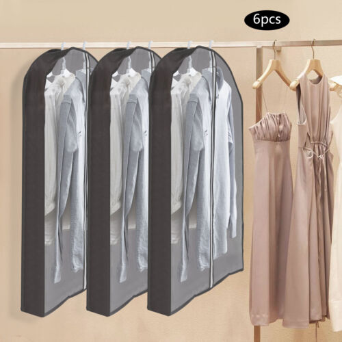 Clothes Garment Dust Cover Storage Protector Suit Dress Wardrobe Coat Hanger Bag