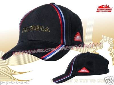 FORWARD ''RUSSIA'' Russland Baseballcap Бейсболка 20703F-13B, dunkelblau