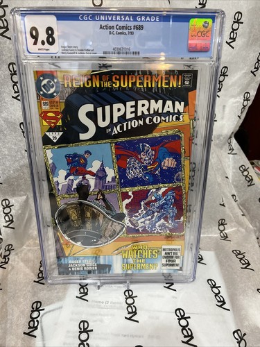 Superman 689 CGC 9.8 DC Comics 2009 ACTION COMICS BATMAN DOOMSDAY LOUIS LANE 