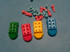 The Game of Life Electronic Banking Replacement Pieces 4 Cars 20 People/Pegs CEB