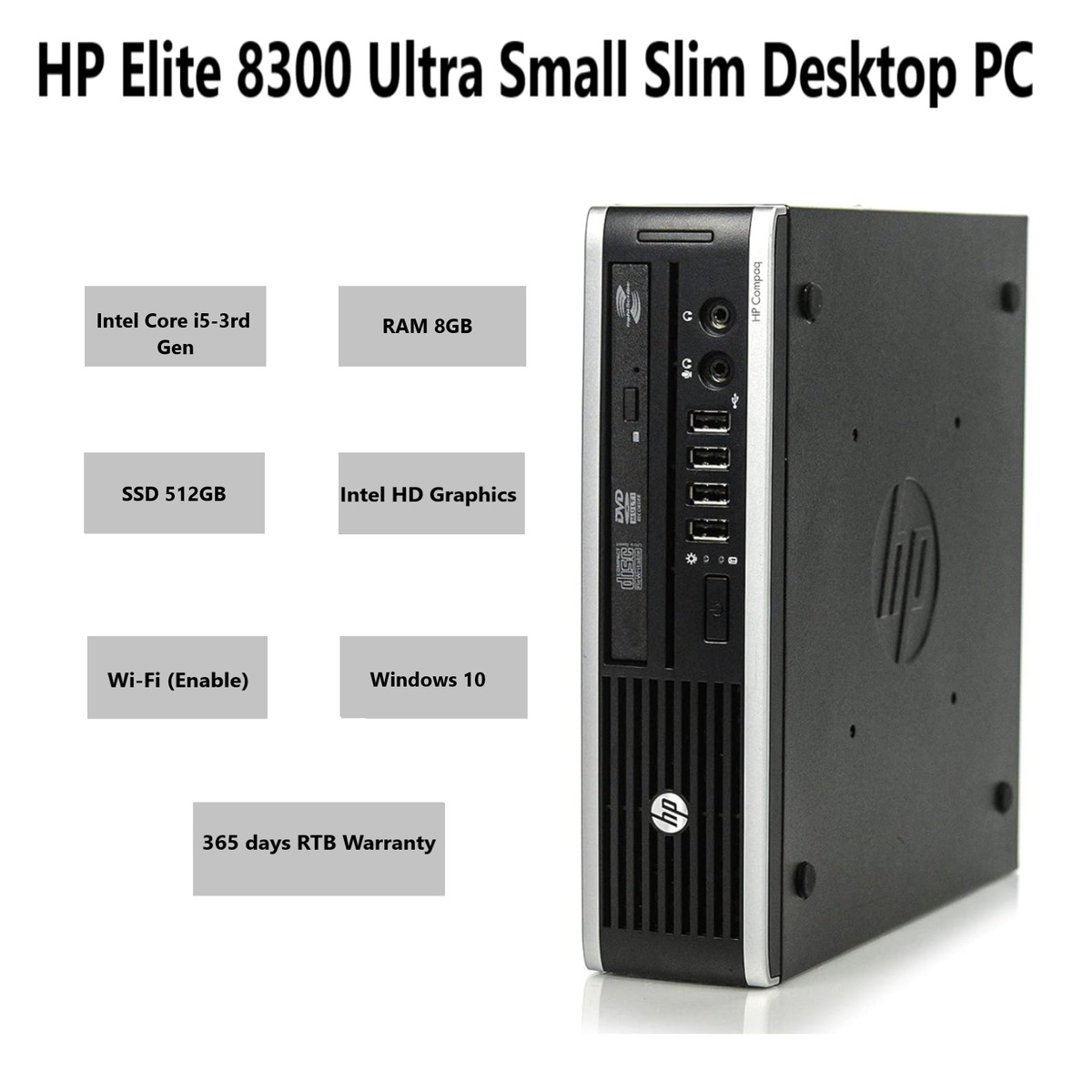 Amazon.co.jp: Elite8300 HP Windowsデスクトップ 【中古デスクトップパソコン】HP 8300 Elite Compaq HP Windowsデスクトップ
