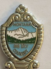 Vintage Souvenir Spoon US Collectible. Montana Big Sky Country