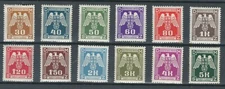BOHEMIA & MORAVIA Sc# 013-024 3rd Reich OFFICIALS WWII MH SET LOT (GER 260)