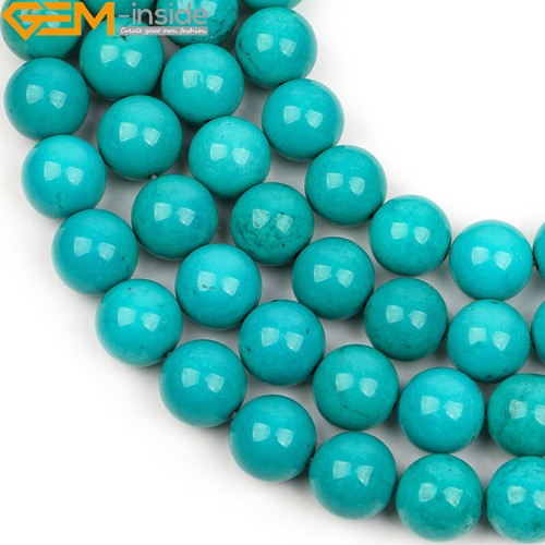 Strang Blau Türkis Perlen Naturstein Lose Perlen Schmuckherstellung 15" 8mm - Bild 39 von 56