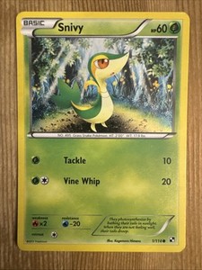 Snivy 1/114 Cosmos Holo Pokémon Card 2011 Black & White MP