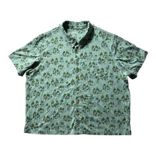 Duluth Trading Co Jersey Knit Shirt Bigfoot Sasquatch Camping Button Up Size 2XL