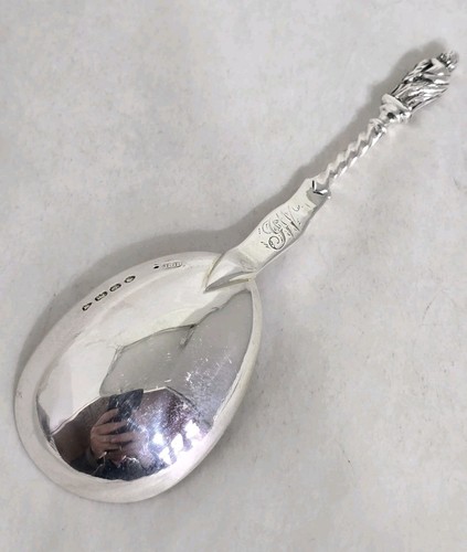 Antique sterling silver Tea Caddy spoon. London 1871 . By Henry Holland - Picture 3 of 24