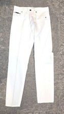 Vintage 90s Calvin Klein Jeans White High Rise Straight Leg Denim Womens 6 Retro