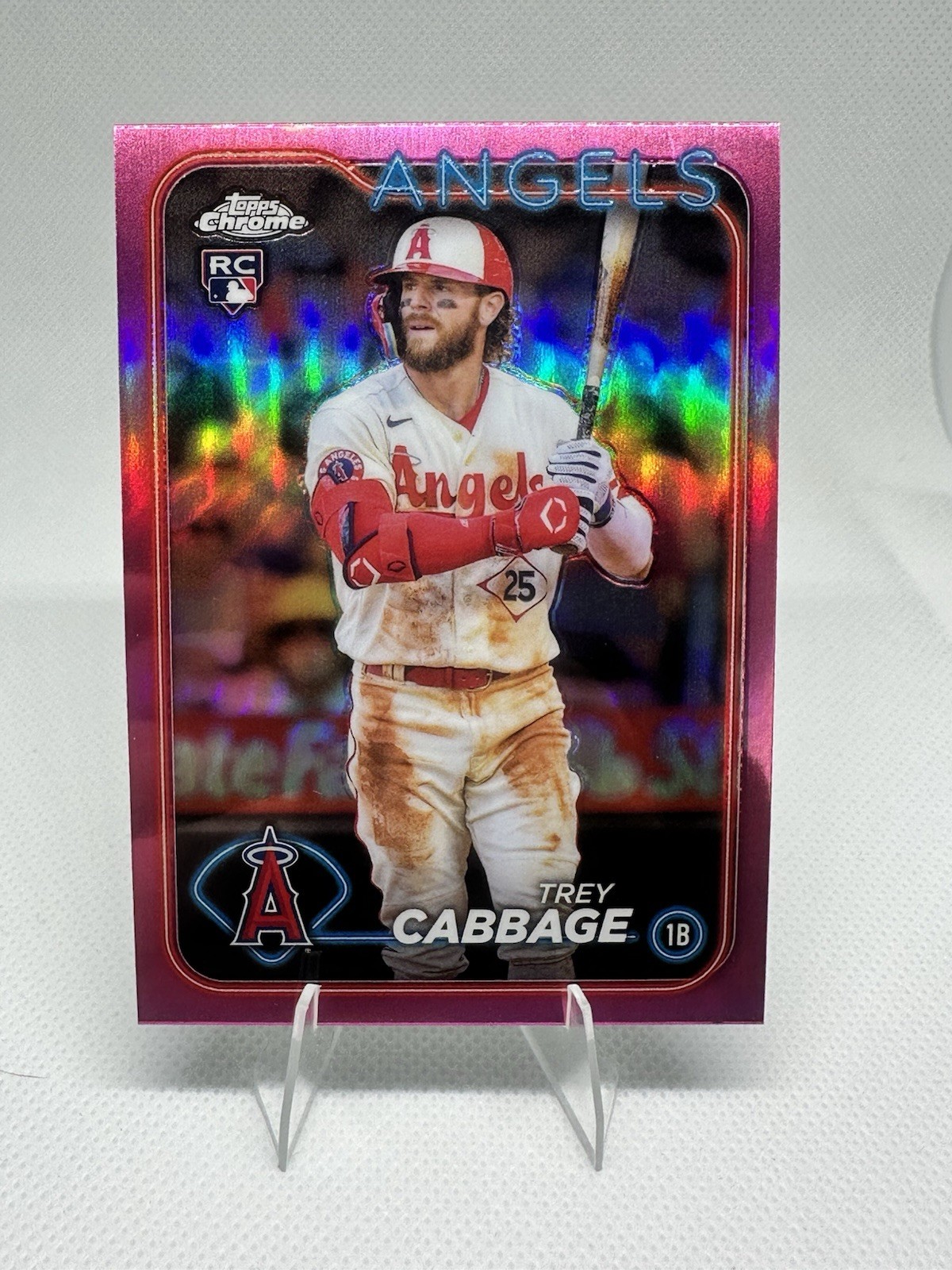 2024 Topps Chrome - Trey Cabbage #226 Pink Refractor (RC)