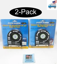 2pc Lot: High Airflow Ball Bearing System Blower Case Slot Fan/Graphic Cooler