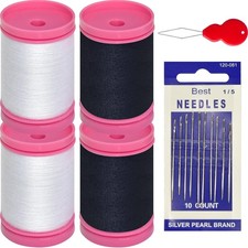 All Purpose Sewing Thread-4 Spools of Hand Polyester Sewing Thread for Hand and
