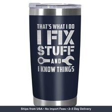 20oz Stainless Steel Insulated Tumbler with Lid Funny Dad Gifts for Men funny