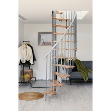 Minka Spindeltreppe Metallica Smart 38-305,5cm Geschosshöhe Wendeltreppe Treppe