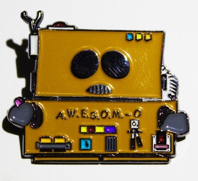 South Park TV Series Eric Cartman as A.W.E.S.O.M.-O Metal Enamel Pin NEW UNUSED