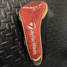 TAYLORMADE RESCUE DUAL - FAIRWAY HEADCOVER BLACK - RED - GOLD ADJUSTABLE