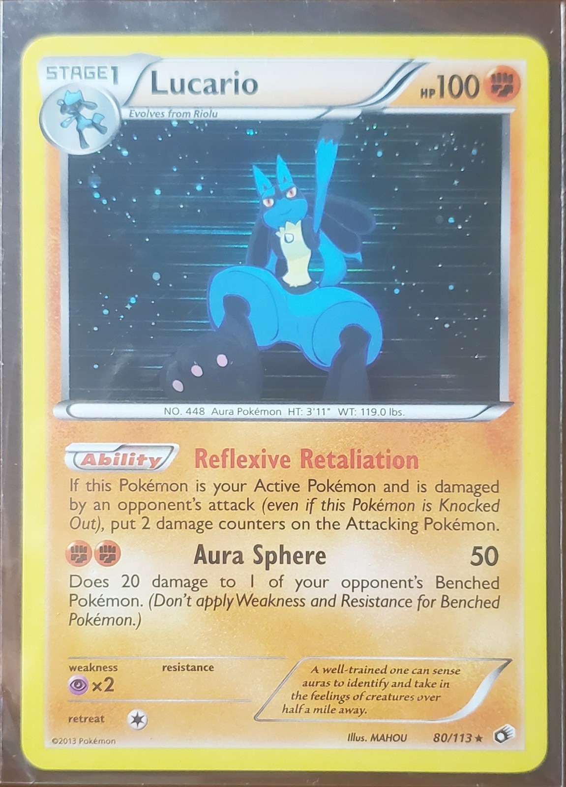 Lucario 80/113 Legendary Treasures Holo LP
