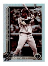 Victor Mesa Jr. 2025 Topps Chrome Update Sepia Refractor RC #USC4 Miama Marlins