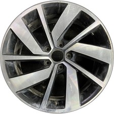 Volkswagen Machined Black Jetta Gli Oem Wheel 18 2019-2021 Factory 70060