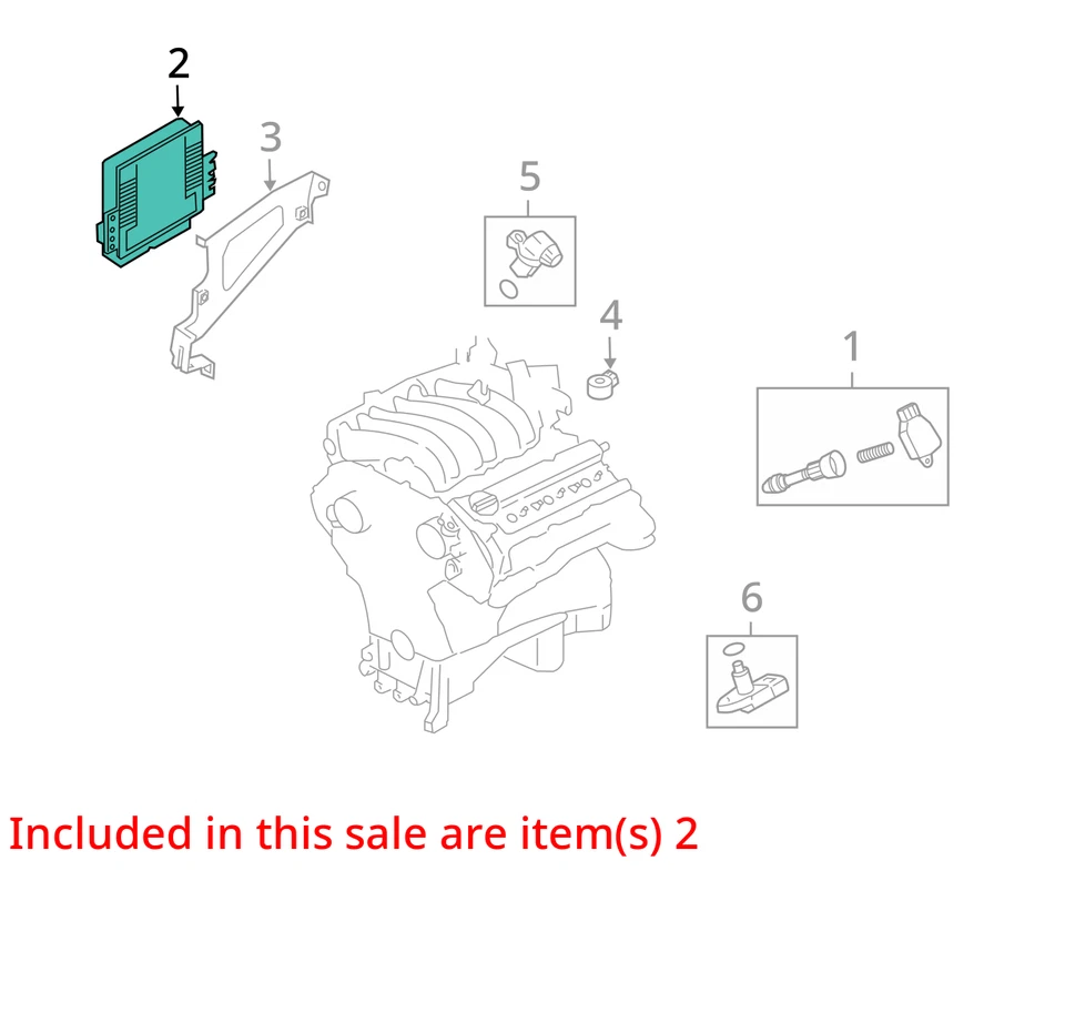 INFINITI FX35 3.5L BASE 2WD ENGINE CONTROL MODULE UNITE ECU ECM MEC65-410 - Image 3 of 4