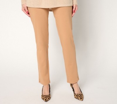 Women Control Women's Petite Pants PL Tummy 86 Straight Leg Pink A675815