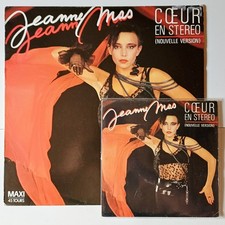 Jeanne Mas "Coeur En Stereo", Lot De 2  Vinyl MAXI 45t/SP 45t, 1985 TBE