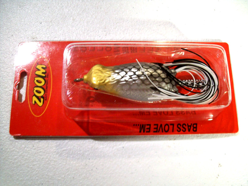 ZOOM HOLLOWBELLY JR SOFT FROG FISHING LURE IN SHAD COLOR NEW IN PKG