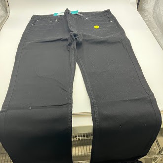 МУЖСКИЕ ДЖИНСЫ 7GROOVE ИЗ ДЕНИМА ПРЯМОГО КРОЯ - РАЗМЕР: ДЛЯ МУЖЧИН 38/32 - ЧЕРНЫЙ КАК СМОЛЬ