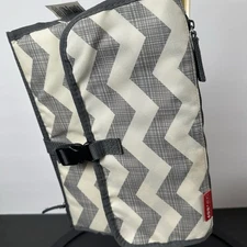 SKIP HOP Baby Portable Diaper Changing Pad Mat Chevron Pockets