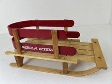 Radio Flyer Vintage Wood 10.5" 2004 Telefllora Sled