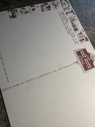 KING COTTON still reigns in the NEW SOUTH A DEEP SOUTH CARD - Unposted POSTCARD - Picture 4 of 9