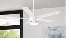 Home Decorators Merwry 52 in. LED Indoor White Ceiling Fan