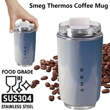Smeg Coffee Mug Stainless Steel Travel Water Bottle Insulated Cup 240ml