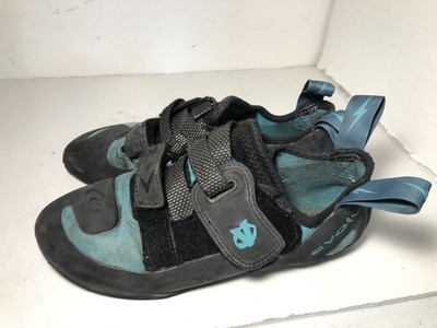 EVOLV KIRA CLIMBING SHOES ' TEAL ' WOMENS SIZE 6.5 READ
