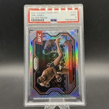 2021 Panini Prizm UFC Jon Jones Silver Prizm #101 PSA 9